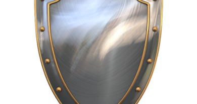 Imagem de um escudo prateado